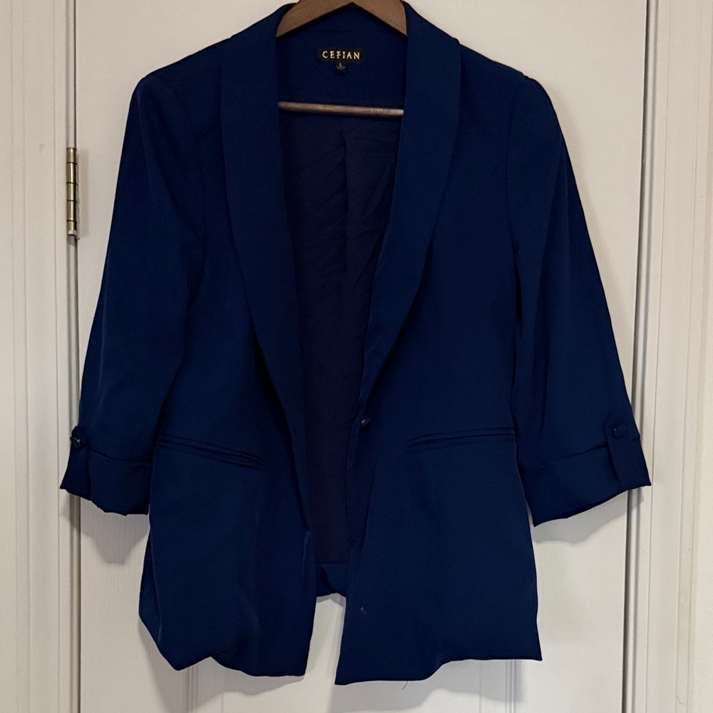 Women's Elegant Navy Blazer
